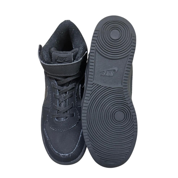 NIKE Court Borough Mid, 870026-001,  Size 3Y US for kids, Black color - Picture 4 of 4